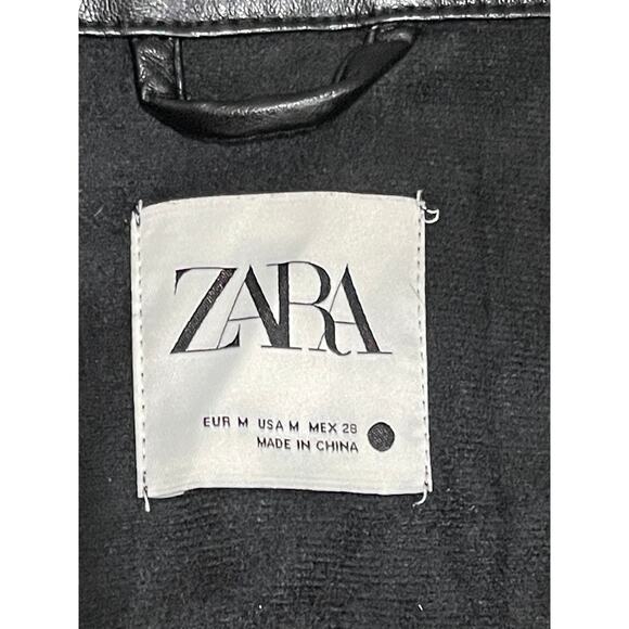 Zara Women's Black Soft Jacket Medium - Picture 4 of 7